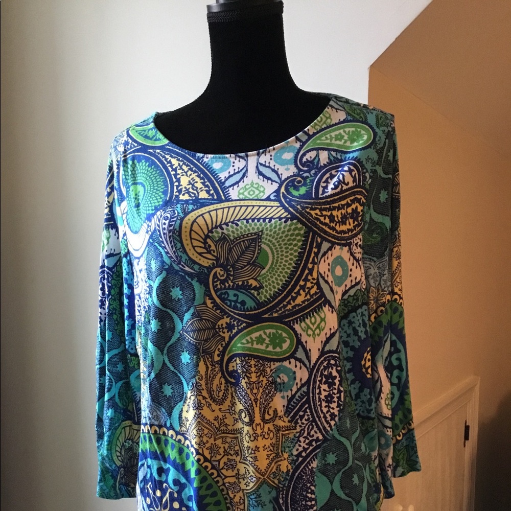 Chico’s Long Sleeve Cotton Top
